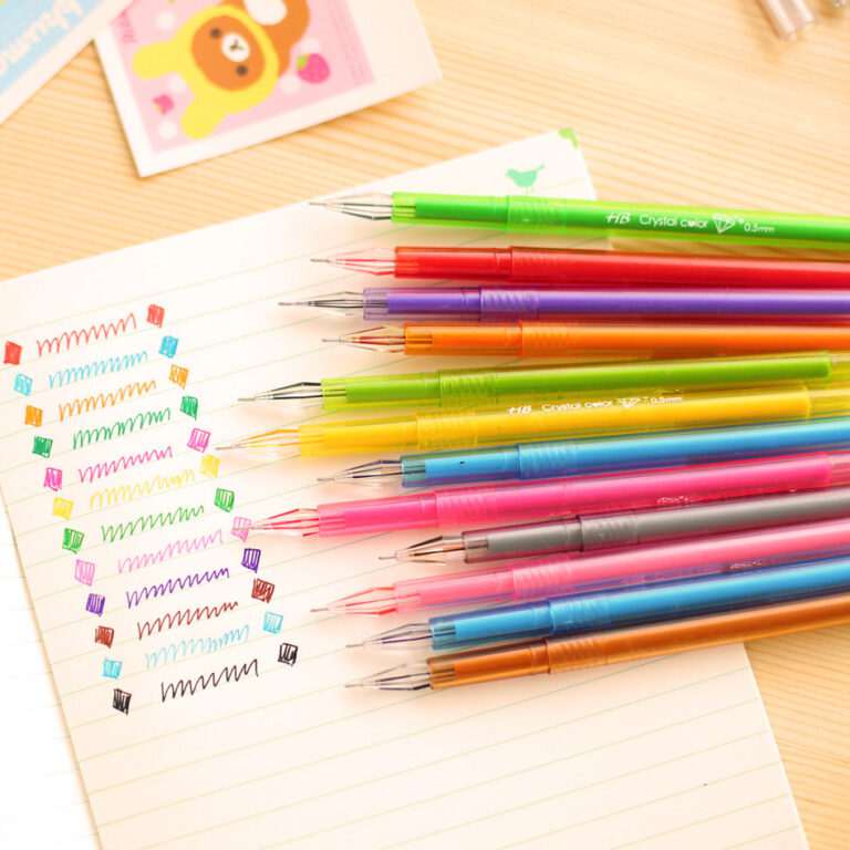 What is the difference between a color gel pen and a regular gel pen