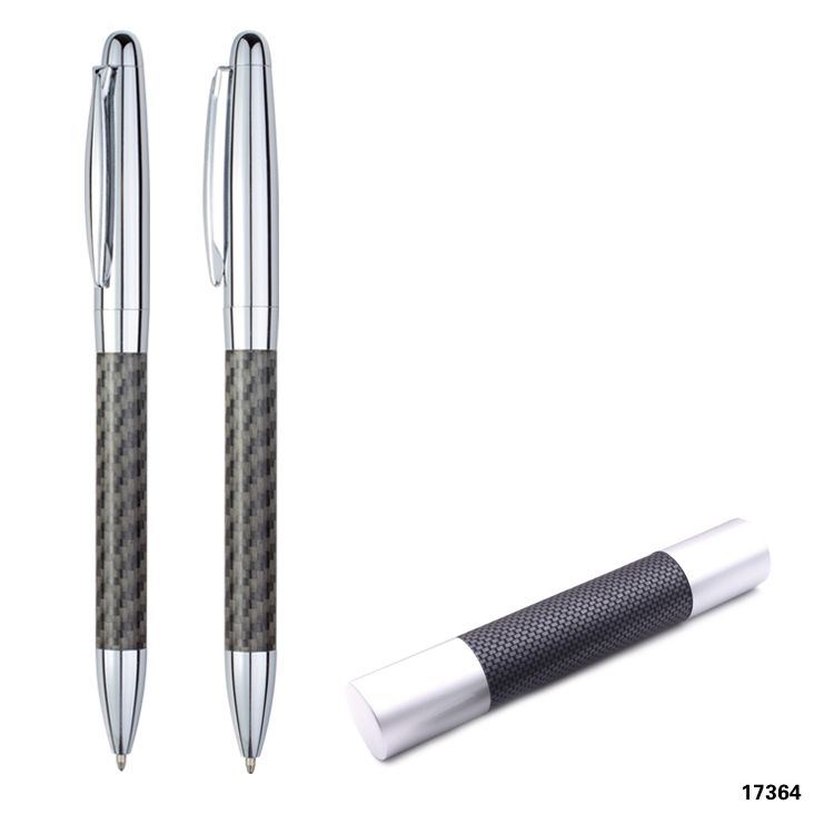 Wholesale custom  Twist Metal Carbon Firber Ball Pen Metal Pen
