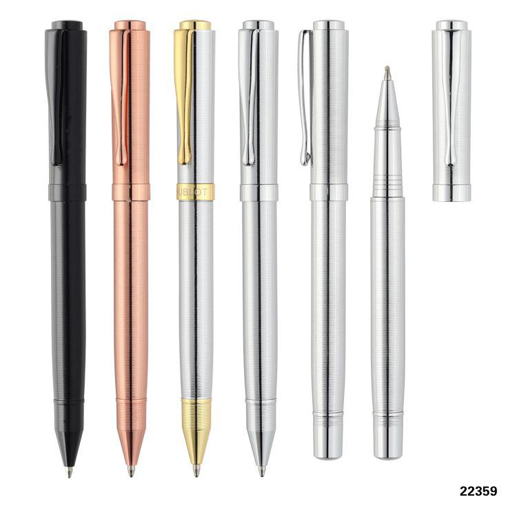 Wholesale custom  Metal Ball Pen And Roller Pen Set Metal Pen