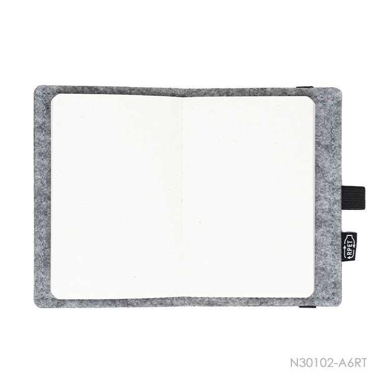 Wholesale custom  A6 RPET-Felt Cover Notebook RPET-Felt 5