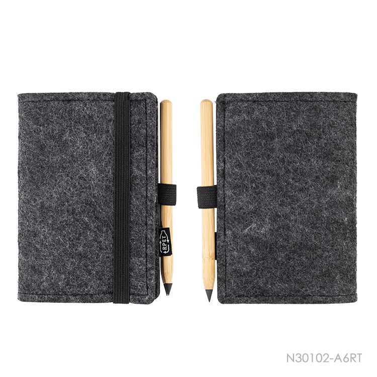 Wholesale custom  A6 RPET-Felt Cover Notebook RPET-Felt 7