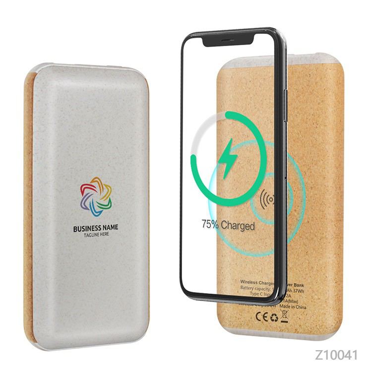 Wholesale custom  Cork Wireless Power Bank Charging Cables