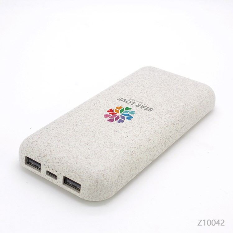 Wholesale custom  Eco-friendly Bamboo Wireless Charging Power Bank Charging Cables 2
