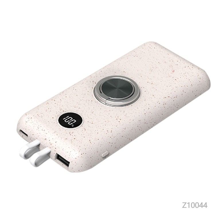 Wholesale custom  Built-in Cables Power Bank with Cables Charging Cables