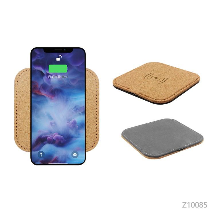Wholesale custom  Cork Wireless Charging Pad Charging Cables 2