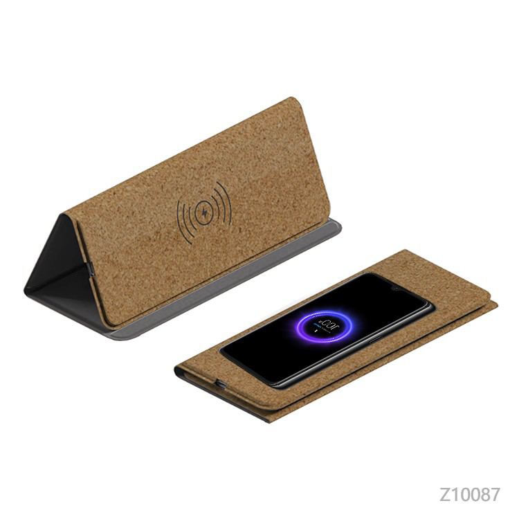 Wholesale custom  Cork Foldable Multifunctional Wireless Charging Pad Charging Cables