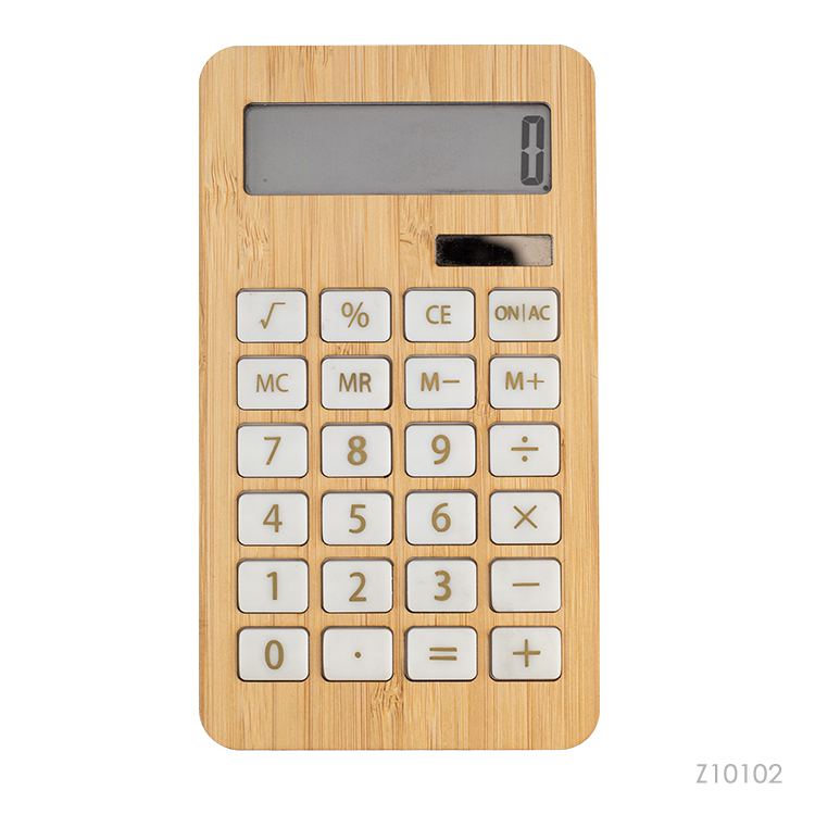 Wholesale custom  Eco-Friendly Bamboo Electronic Calculator Bamboo