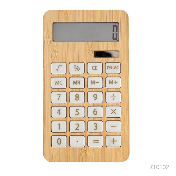 Wholesale custom  Eco-Friendly Bamboo Electronic Calculator Bamboo