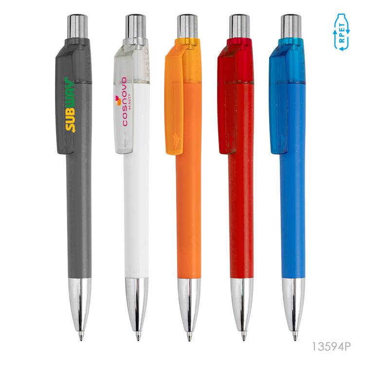 Wholesale custom  RPET Plastic ball pen Plastic Pen