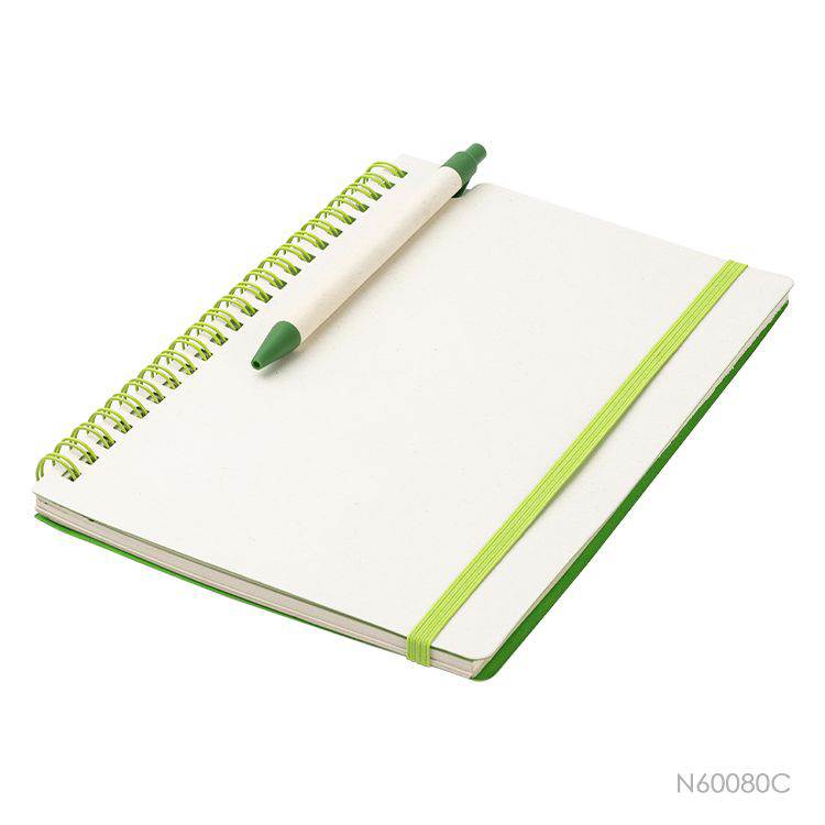 Wholesale custom  Recycled Milk Carton paper Spiral Notebook Green Choice 2