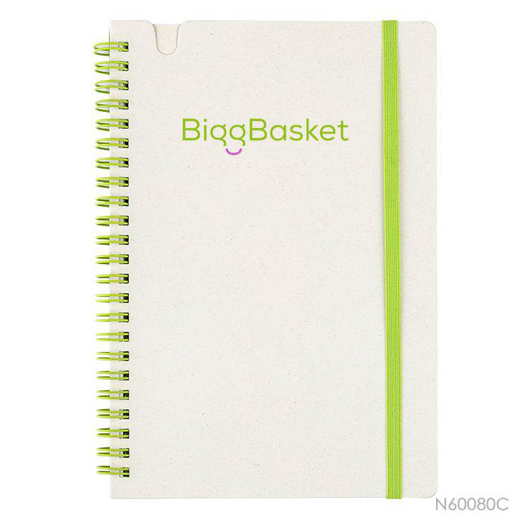 Wholesale custom  Recycled Milk Carton paper Spiral Notebook Green Choice