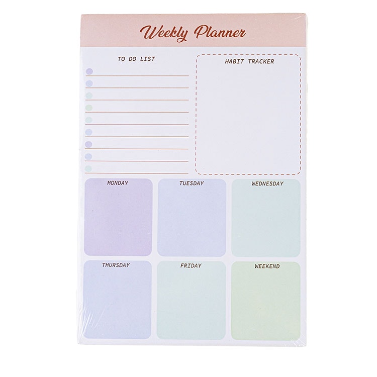 A5 weekly planner notes