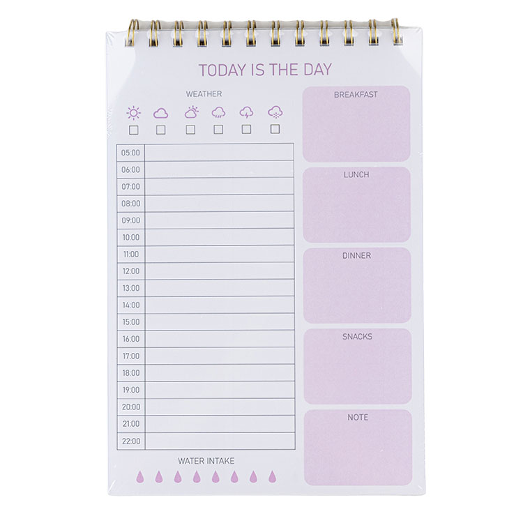 B5 daily planner spiral notes